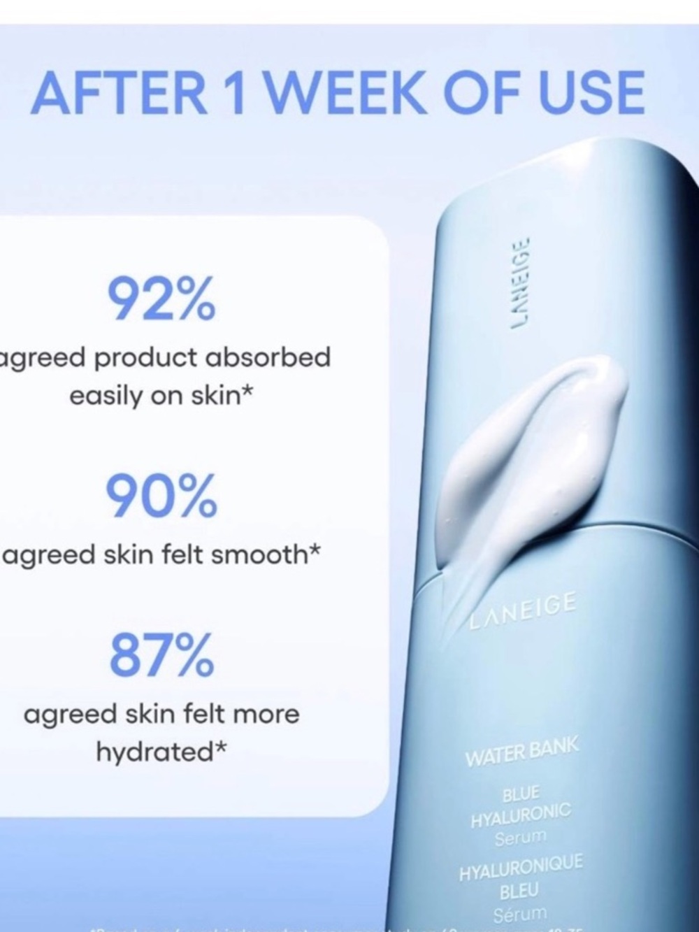 Laneige Water Bank Blue Hyaluronic Serum NWT FULL SIZE 50ml - Picture 4 of 6